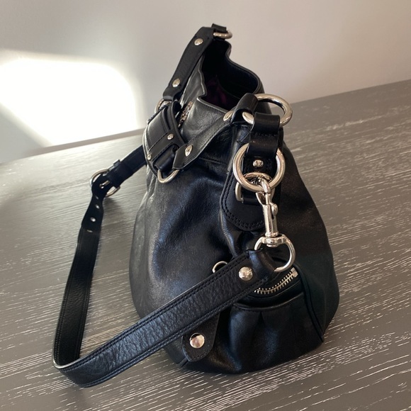 Coach Black Leather Shoulder Bag - Picture 4 of 9